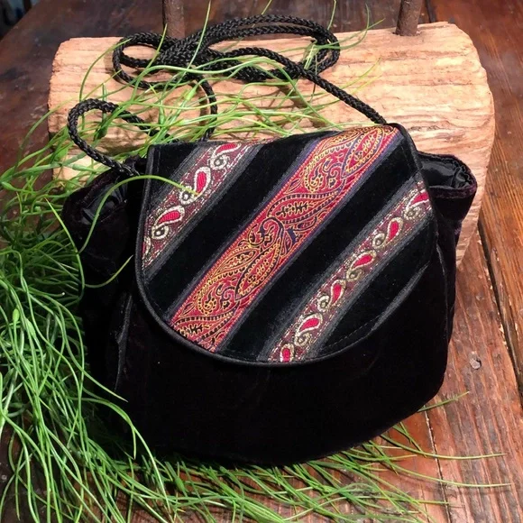 Velvet Satin Mini Shoulder Bag Casual Evening Satin Lined Purse - Picture 14 of 14